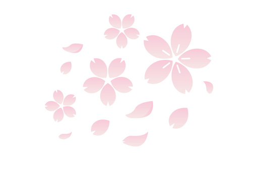 桜のイラスト(素材パーツ) 桜のイラスト(素材パーツ) 桜,ピンク,かわいいのイラスト素材