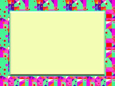 popや広告のフレーム枠の素材の背景画像 pop,広告,フレーム,枠,カラフル,飾り罫,コピースペース,テキストスペース,フリースペース,キュートのイラスト素材