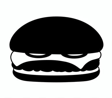 ハンバーガーのアイコン ハンバーガー,惣菜,調理,パン,パティ,バンズ,ファストフード,チーズ,アイコン,食べ物のイラスト素材