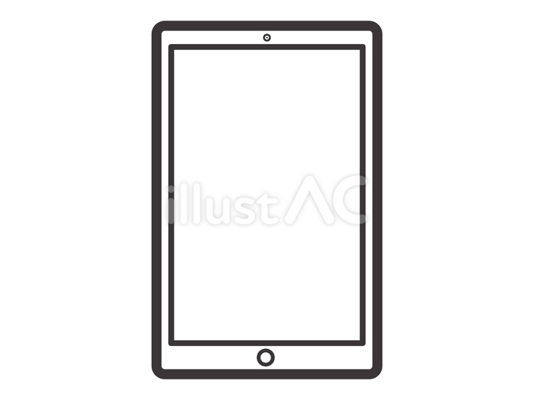 タブレット03 タブレット,デバイス,アイコンのイラスト素材