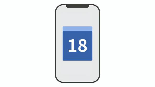 カレンダー カレンダー,予定,計画,スケジュール,アプリ,スマホ,スマートフォンのイラスト素材