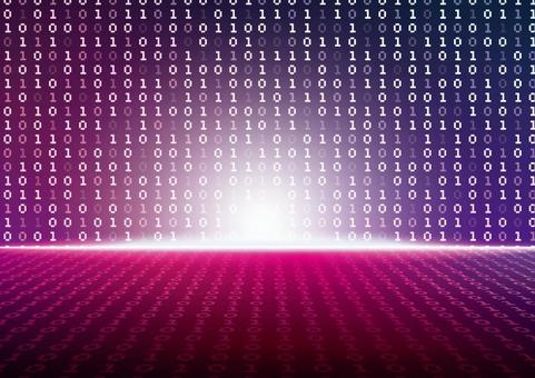 紫色のマトリックスのデジタル空間 デジタル,サイバー,数字,マトリックス,空間,コンピューター,スタイリッシュ,光,紫色,背景のイラスト素材