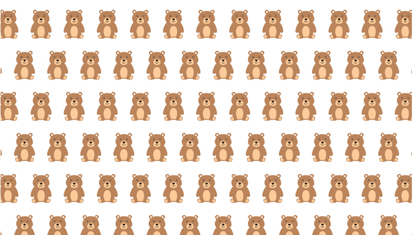 熊の柄パターン 柄,パターン,動物,可愛い,熊のイラスト素材