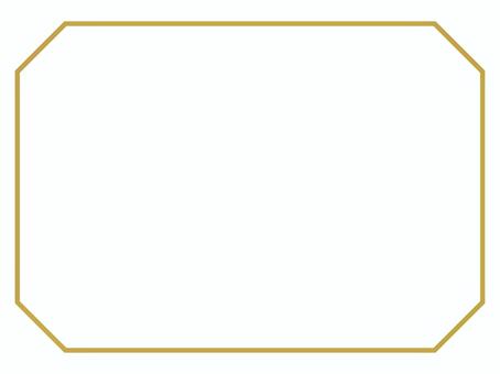 シンプルな四角形のフレーム19(金) シンプルな四角形のフレーム19(金) フレーム,枠,ゴールド,金色,シンプル,四角形,長方形,アイコン,マーク,金のイラスト素材