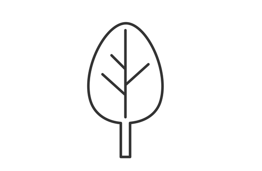 白い葉っぱのアイコン 葉,植物,アイコン,自然,環境,エコ,可愛い,線,線画,単品のイラスト素材