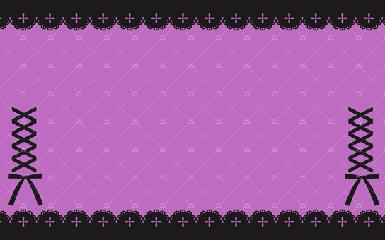 地雷系レース背景　下リボンあり 背景,地雷系,サブカル,ゴシック,厨二病,病みかわ,かわいい,ガーリー,チェック,クロスのイラスト素材