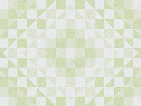 キルト背景004+N キルト,模様,図案,図柄,デザイン,四角,三角,みどり,緑色,黄緑のイラスト素材