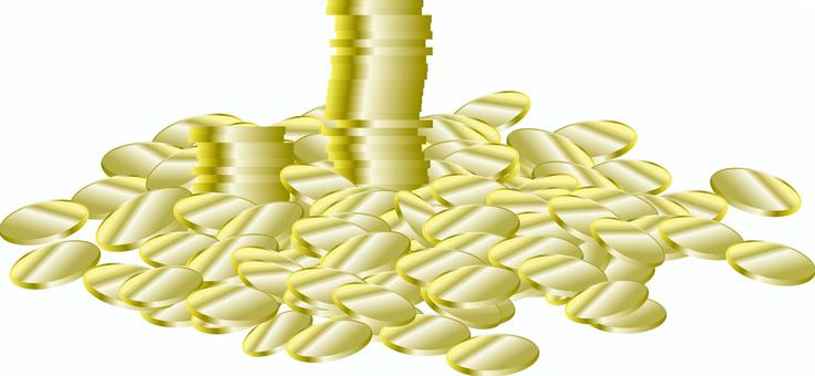 金貨沢山  金貨沢山  金貨,コイン,沢山,ザクザク,ポイント,集める,散らばる,硬貨のイラスト素材