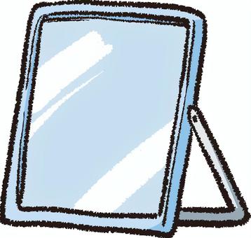 Illustration, mirror, stand mirror, desk mirror, 
