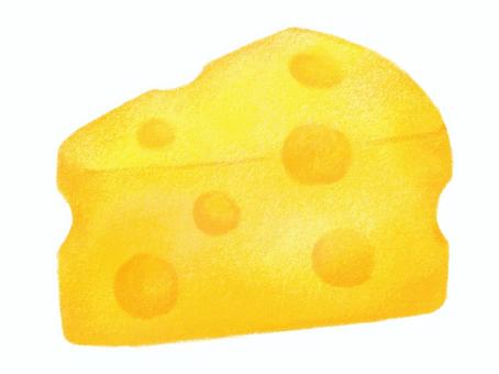 カットされた穴あきチーズ チーズ,カットチーズ,穴あきチーズ,発酵食品,乳製品,おつまみ,おやつ,食べ物,食材,食品のイラスト素材