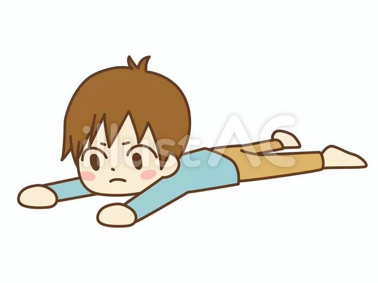 不満をあらわにする男の子 子ども,男の子,少年のイラスト素材