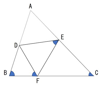 折り紙三角形の角度 算数,図形,テスト,中学受験,三角形,角度のイラスト素材
