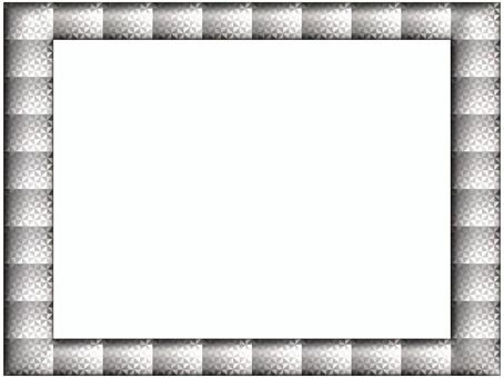 風車模様のフレ−ム　銀色 風車模様,フレ−ム,ポストカード,メッセージカード,飾り枠,あしらい,柄,パターン,縁起,めでたいのイラスト素材