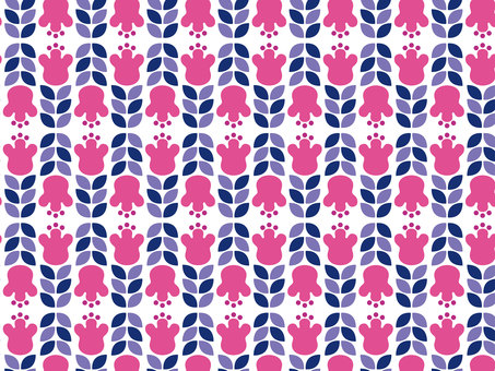 レトロ花柄壁紙13