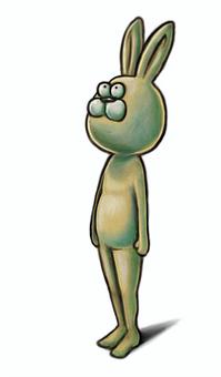 ウサギ　イラスト　素材 ウサギ,立ち絵,動物,アート,キャラクター,素材,イラストのイラスト素材