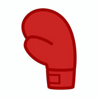 アイコン|ボクシンググローブ赤03 アイコン|ボクシンググローブ赤03 ボクシング,グローブ,アイコン,スポーツ,シンプル,赤,横,単色,ベタのイラスト素材