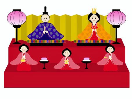 ひな人形 ひな人形 ひなまつり,ひな人形,お雛様のイラスト素材