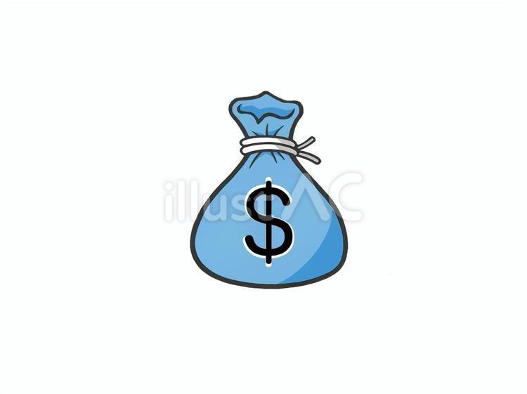 お金(マネー)を表すドルマーク入った袋 ドル,ドルマーク,銀行のイラスト素材