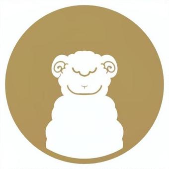 ひつじ　アイコン アイコン,sns,丸,ひつじ,かわいい,動物のイラスト素材