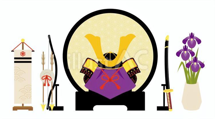 行事＿こどもの日_五月人形 五月人形,こどもの日,端午の節句のイラスト素材