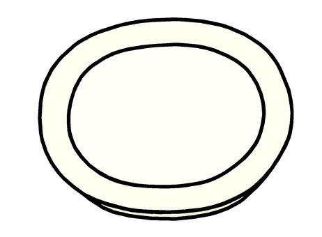 皿 皿,容器,食器,皿鉢,円形,陶器,イラストのイラスト素材