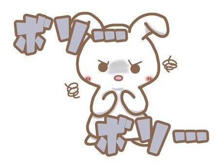 Rabbit and onomatopoeia, JPG and PNG Rabbit and onomatopoeia, rabbit, rabbit, imitation, JPG and PNG