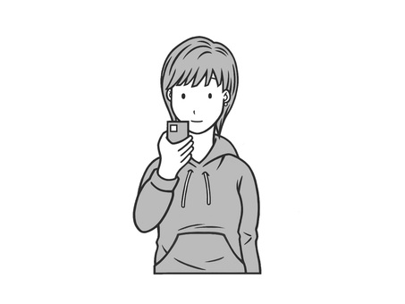 Illustration, search, parker, smartphone, 
