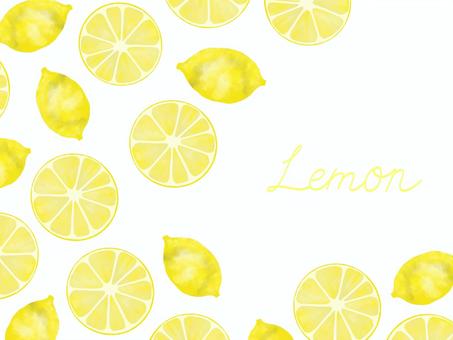 レモン背景 レモン,果物,フルーツ,酸っぱい,輪切り,丸ごと,柑橘,ビタミン,ビタミンc,酸味のイラスト素材