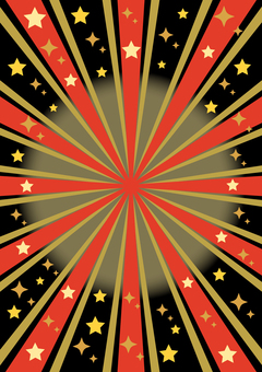 星の集中線の縦背景_赤×黒_中央  集中線,放射,背景,縦,星,キラキラ,赤,黒,輝き,放射状のイラスト素材