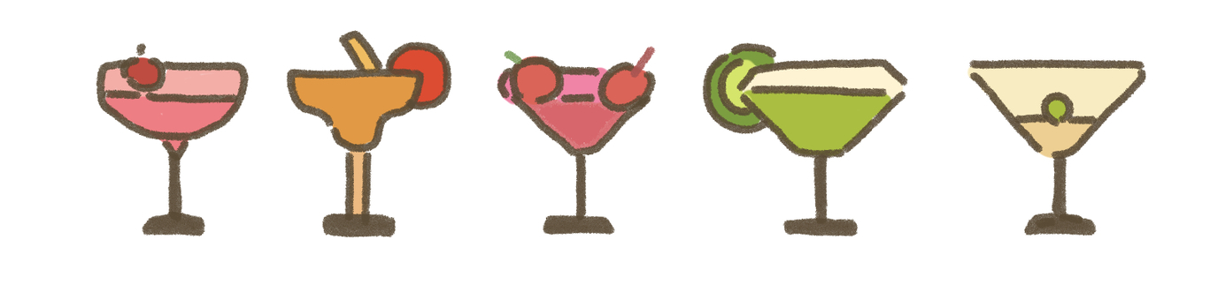 カクテルアイコン カクテル,酒,アルコール,ワイン,飲み物,ドリンク,ジュース,グラス,フルーツ,オレンジのイラスト素材