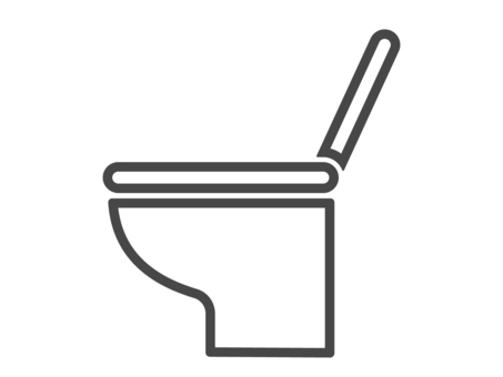 Western style toilet icon, toilet, toilet seat, toilet bowl, JPG, PNG and AI