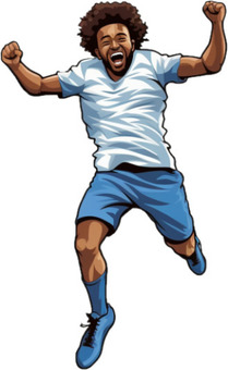 happy soccer player, , JPG and PNG