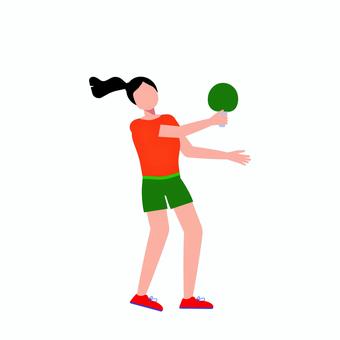 卓球 007 卓球,ピンポン,スポーツ,女の子,女性,運動,アクティブ,イラスト,トレーニング,競技のイラスト素材