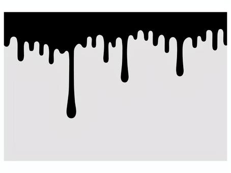 黒インクが垂れる抽象イラスト インク,絵の具,粘性,表面張力,滴,ドリップ,抽象,液体,ペイント,流れのイラスト素材