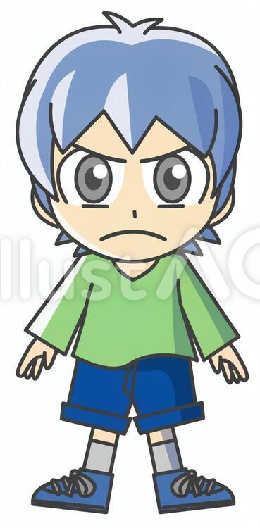 少年イラスト 怒り1イラスト No 無料イラストなら イラストac