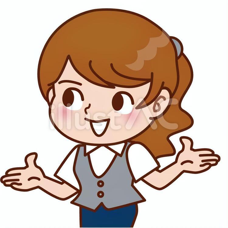 OL5 プレゼン,ol,ビジネスのイラスト素材