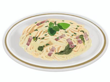 カルボナーラ（2） カルボナーラ,パスタ,スパゲティ,麺類,料理,食べ物,イタリア,フリー素材,無料,イラストのイラスト素材