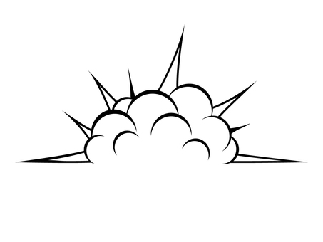 爆発 爆発,爆風,爆弾,手書き,ダイナマイト,漫画,エフェクト,モノクロのイラスト素材