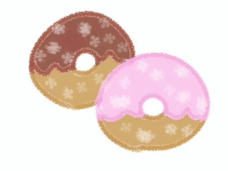 ドーナツ ドーナツ,おやつ,おかし,手描き,小麦粉のイラスト素材