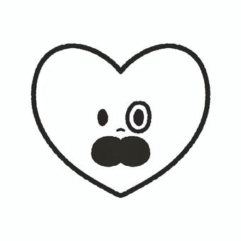 Illustration, heart, to be surprised, surprised, 