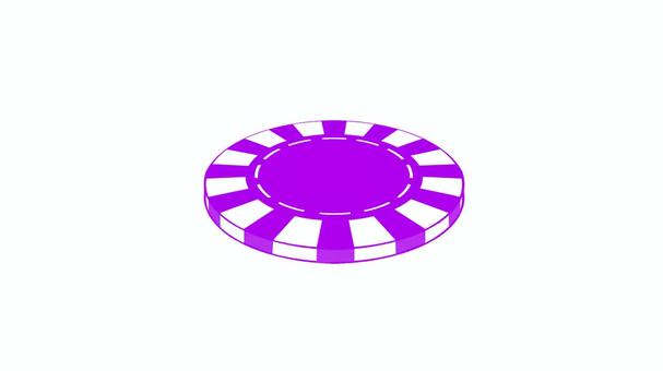 カジノチップ　斜め　紫 カジノチップ,ギャンブル,カラフル,ポーカーチップ,おもちゃ,ゲーム,カジノグッズ,ボードゲーム,テーブルゲーム,カジノクラブのイラスト素材