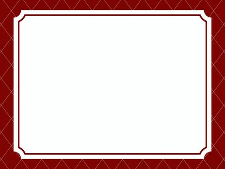 赤のクロス背景と白枠フレーム 背景,クロス,格子,赤,ワインレッド,白,フレーム,枠,クラシック,上品のイラスト素材