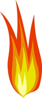 Illustration, feu, un feu, inflammation, 