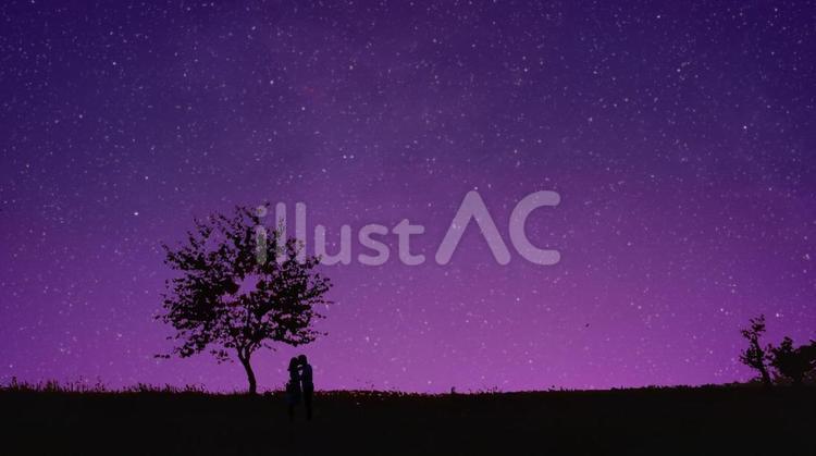 星空-04 星空,星座,夜空のイラスト素材