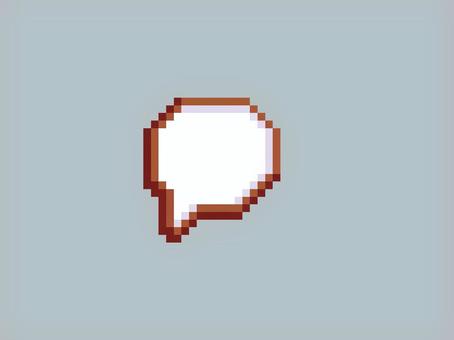 ドット絵　吹き出し ドット絵,ピクセルアート,吹き出し,アイコン,ゲームのイラスト素材