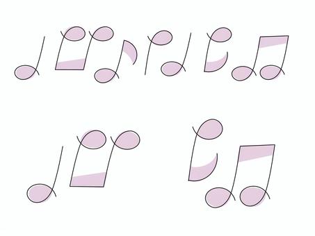Illustration, 8 notes, 4 notes, line, 