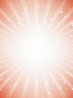 美しくスパークする赤色集中線背景 背景,集中線,赤,太陽,光,爆発,水玉,光線,夏,放射線のイラスト素材