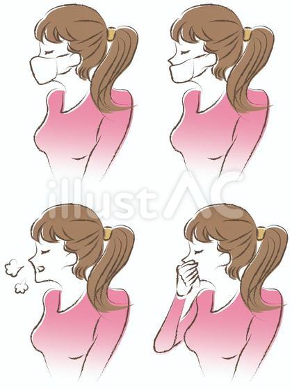 マスクの女性