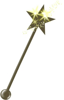 Magic wand, star, cane, stick, JPG