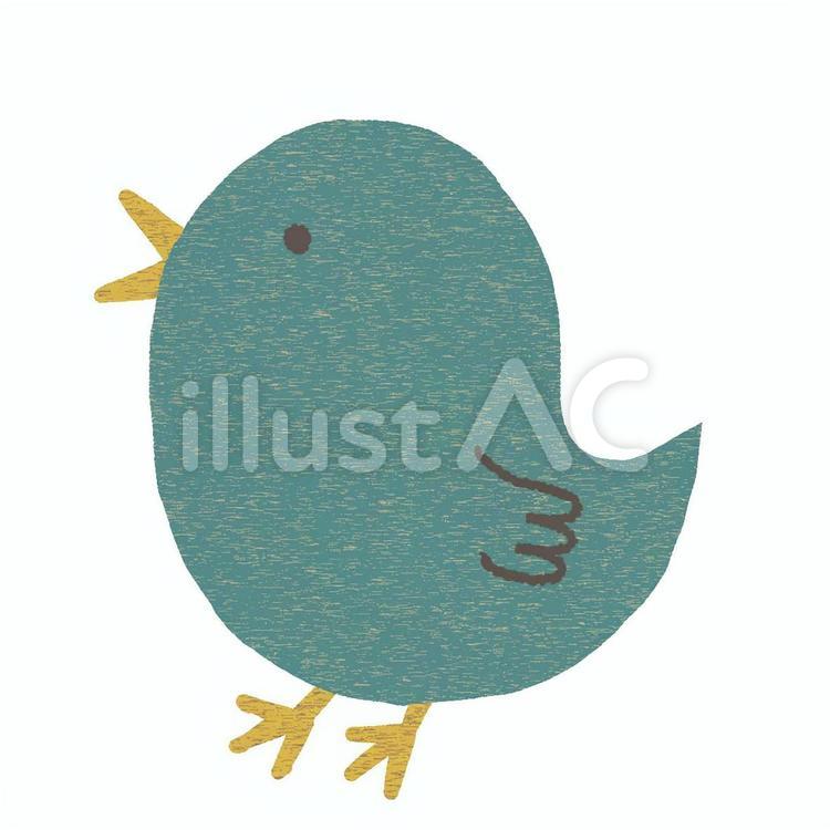青とり 小鳥,鳥,ブルーのイラスト素材